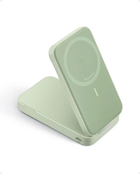 Anker MagGo Güç Bankası - iPhone 15/14/13 Serisi Green