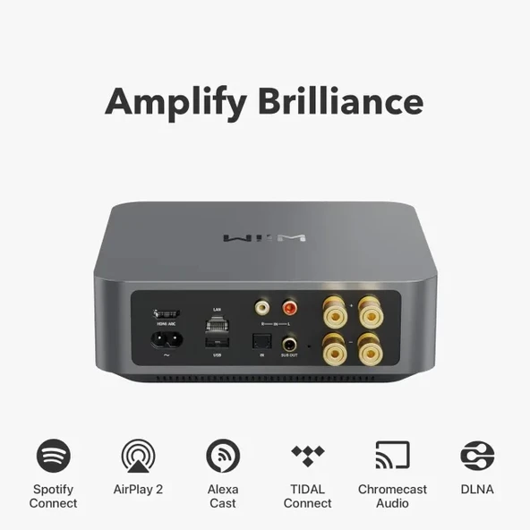 WiiM Amp: Çok Odalı Yayın Amplifikatörü - Chromecast - 8