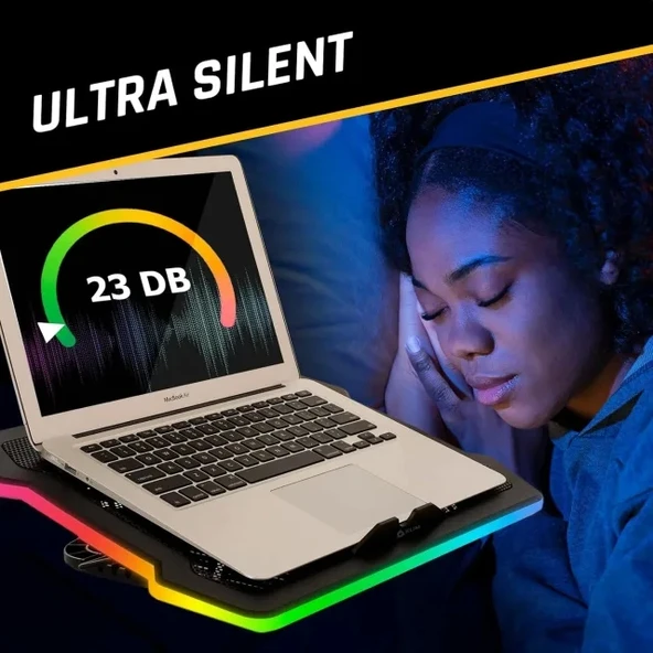 KLIM Ultimate Dizüstü Bilgisayar RGB Soğutucu - 6