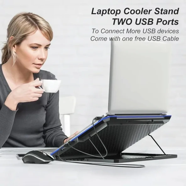 ICE COOREL Dizüstü Bilgisayar Soğutma Pedi - 38-43.9 cm - 5