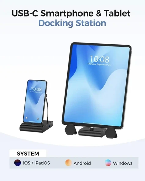 Kablo Önemlidir 5'i 1 arada iPhone 15 USB C HDMI 4K@60Hz Bağlantı İstasyonu - 7