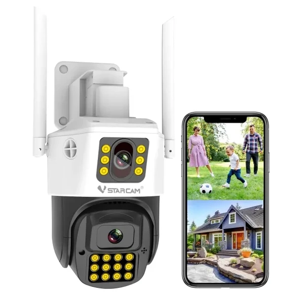 VSTARCAM 2MP Çift Lensli Güvenlik Kamerası Dış Mekan