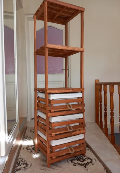 Ahşap meyvelik sebzelik - 6