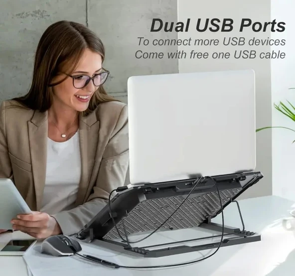 ICE COOREL Laptop Soğutucu - 35.5-43 cm - 4