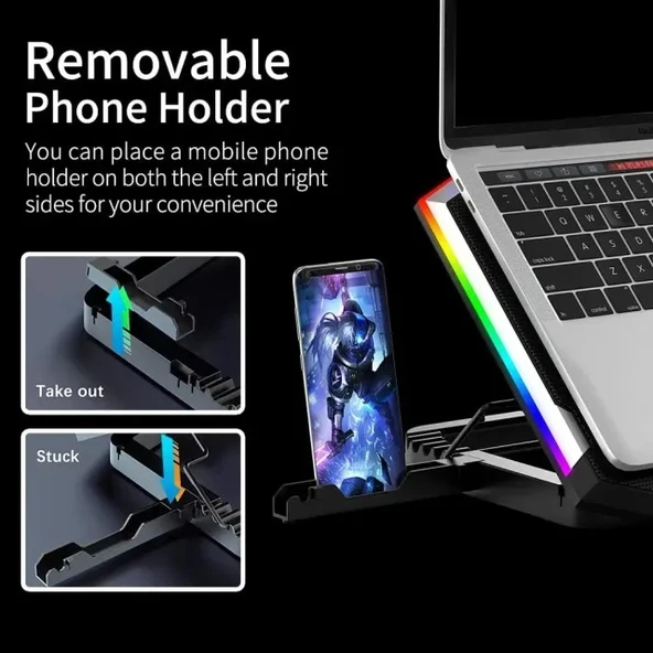 ICE COOREL Oyun Laptop Soğutucu - 27.9-43.9 cm - 5