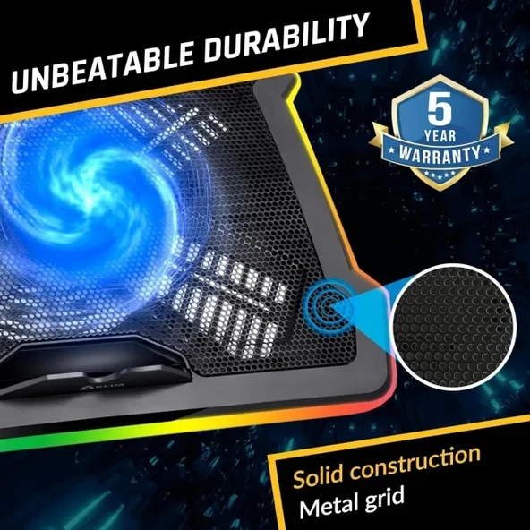 KLIM Ultimate Dizüstü Bilgisayar RGB Soğutucu - 7
