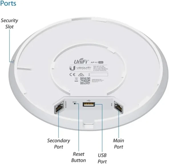 Ubiquiti Networks Unifi 802.11ac Çift Radyo PRO Erişim Noktası (UAP-AC-PRO-US) - 3