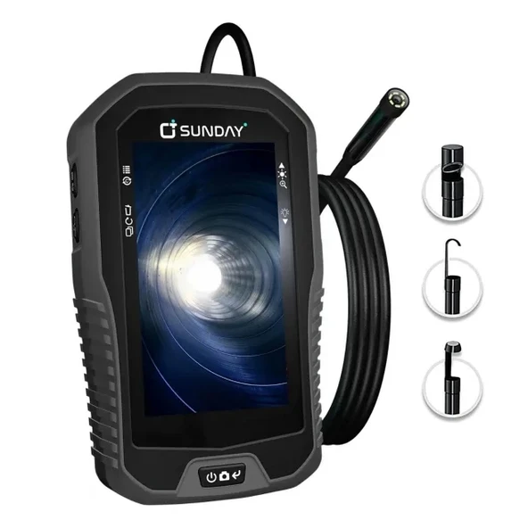 SUNDAY 1080P Işıklı Endoskop Borescope Muayene Kamerası Siyah/Gri