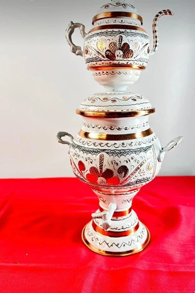 bakır termostatlı semaver