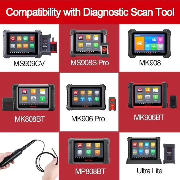 Autel MV108 MaxiVideo Dijital Muayene Kamerası Endoskop - 6