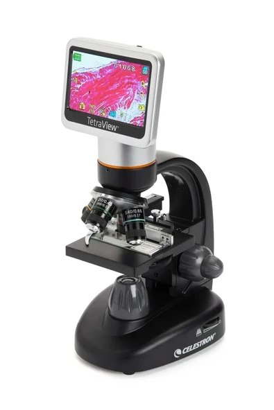 Celestron LCD Dijital Mikroskop II Dahili 5MP Dijital Kamera TetraView LCD Digital Micro