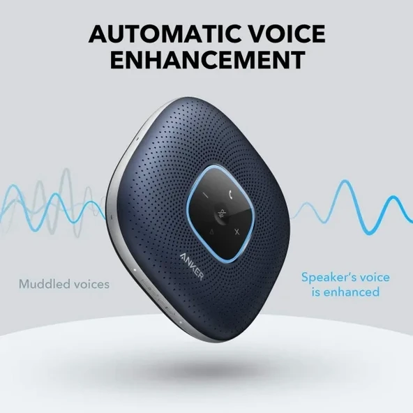 Anker PowerConf 360°  6 Mikrofonlu Konferans Hoparlörü - 4