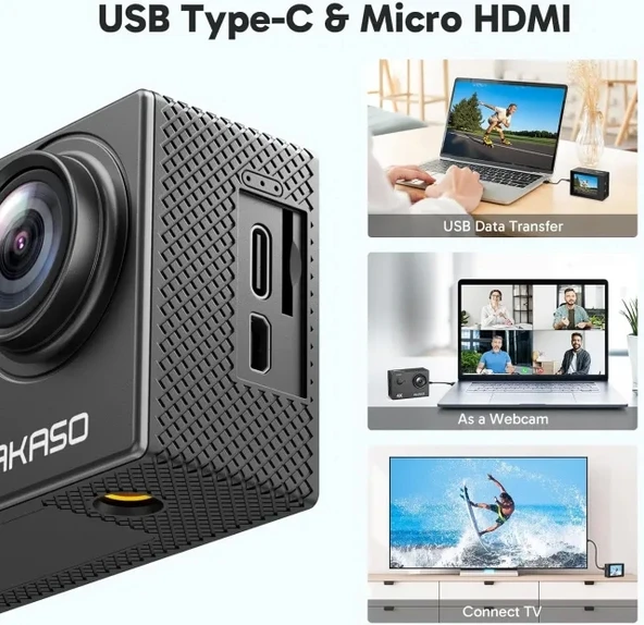 AKASO EK7000 4K30FPS 20MP Ultra HD Sualtı Aksiyon Kamerası - 7