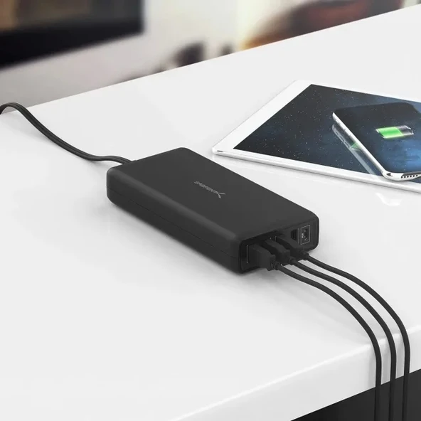 SABRENT 5 Portlu USB A ve USB Type C PD Akıllı Şarj İstasyonu (AX-LPD5) - 6