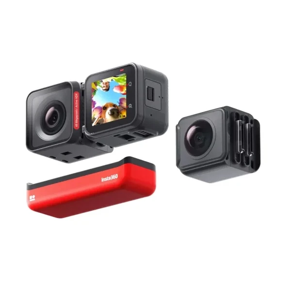 Insta360 ONE RS Twin - Suya Geçirmez Pil Setli 4K 60fps Aksiyon Kamerası - 8
