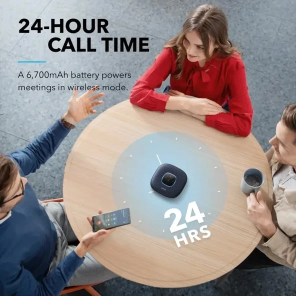 Anker PowerConf 360°  6 Mikrofonlu Konferans Hoparlörü - 6