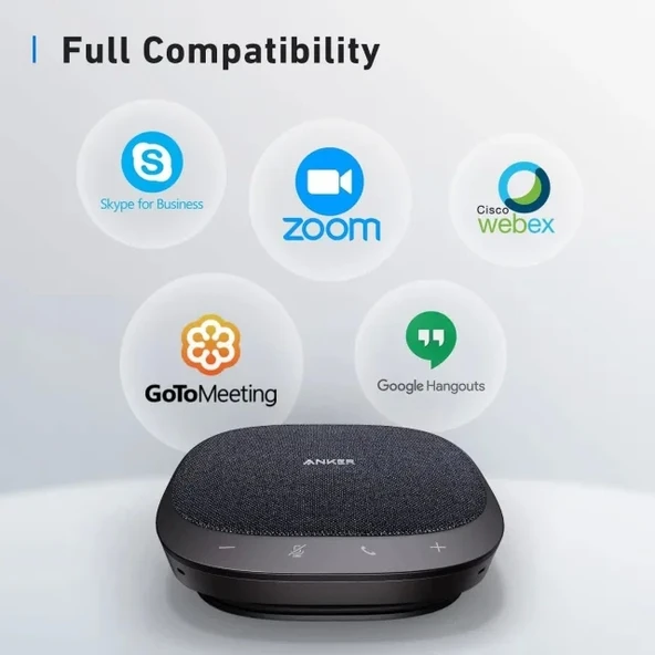 Anker PowerConf S330 360° 4 Mikrofonlu Konferans Hoparlörü - 6