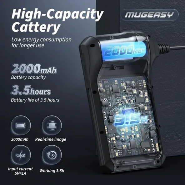 MugEasy 11cm IPS Ekranlı İnceleme Borescope Kamerası - 5