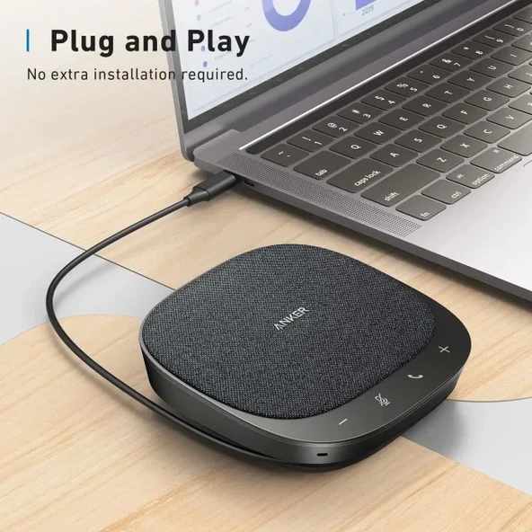 Anker PowerConf S330 360° 4 Mikrofonlu Konferans Hoparlörü - 3