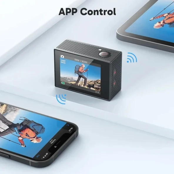 AKASO EK7000 4K30FPS 20MP Ultra HD Sualtı Aksiyon Kamerası - 6