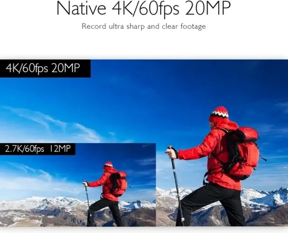 AKASO V50 Elite 4K60fps Dokunmatik Ekran WiFi Su Geçirmez Aksiyon Kamerası 64GB microSD Card içerir