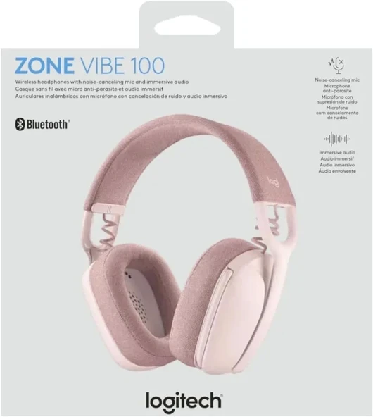 Logitech Zone Vibe 100 Hafif Kablosuz Kulak Üstü Kulaklık - 11