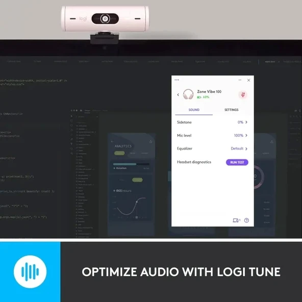 Logitech Zone Vibe 100 Hafif Kablosuz Kulak Üstü Kulaklık - 9