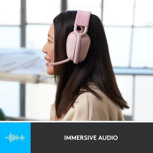 Logitech Zone Vibe 100 Hafif Kablosuz Kulak Üstü Kulaklık - 4