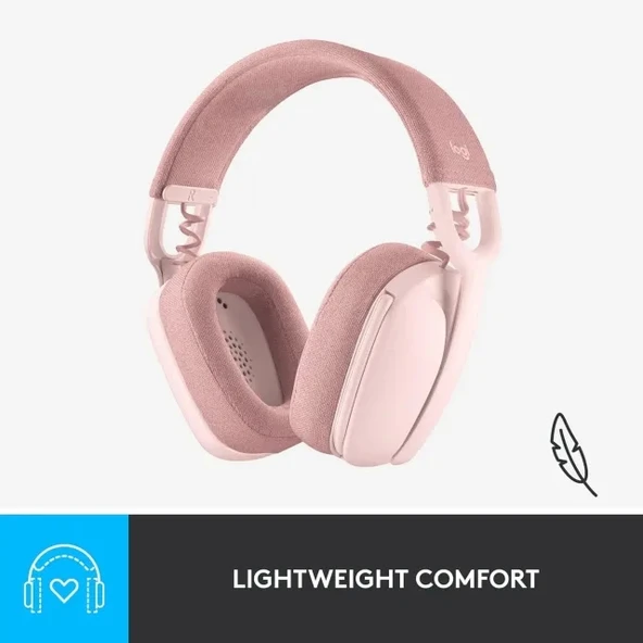 Logitech Zone Vibe 100 Hafif Kablosuz Kulak Üstü Kulaklık - 8