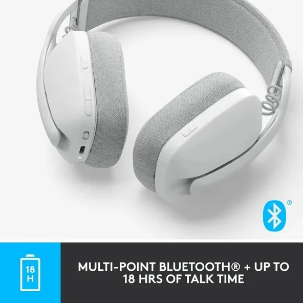 Logitech Zone Vibe 100 Hafif Kablosuz Kulak Üstü Kulaklık - 6