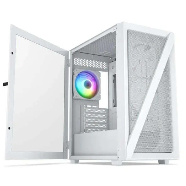 Vetroo M03 Micro ATX Mini ITX Kompakt Oyun Bilgisayarı Kasası M05 White