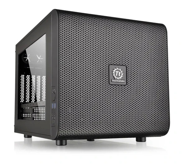 Thermaltake Core V21 SPCC Mikro ATX Mini ITX Cube Oyun Bilgisayarı Kasası
