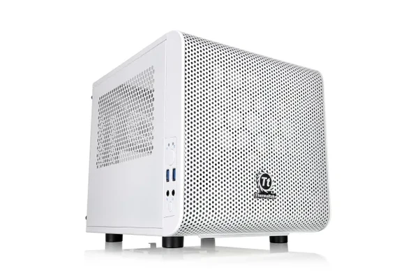 Thermaltake Core V21 SPCC Mikro ATX Mini ITX Cube Oyun Bilgisayarı Kasası V1 Snow