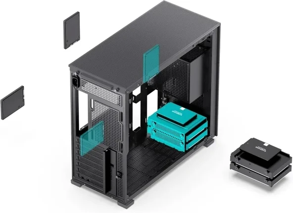 JONSBO D41 MESH SC Siyah ATX Bilgisayar Kasası - 9
