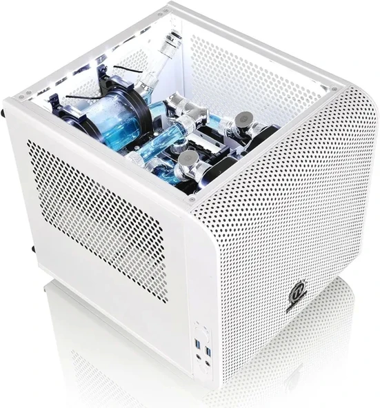Thermaltake Core V21 SPCC Mikro ATX Mini ITX Cube Oyun Bilgisayarı Kasası - 7