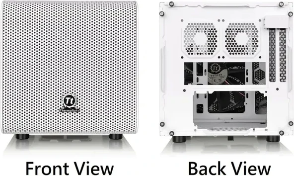 Thermaltake Core V21 SPCC Mikro ATX Mini ITX Cube Oyun Bilgisayarı Kasası - 2