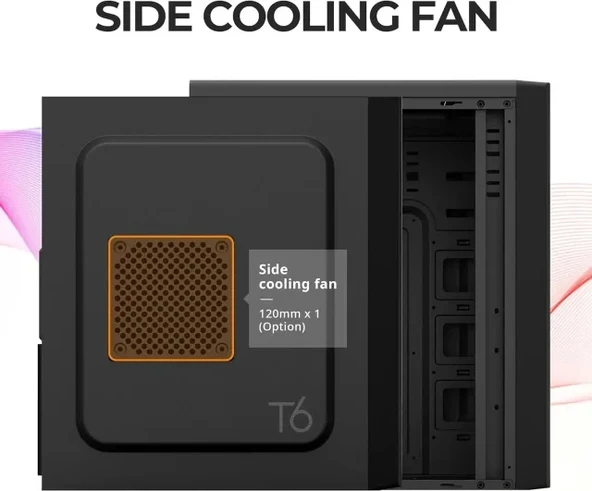 Zalman Monte 120mm Fan T6 ATX Mid Tower Bilgisayar PC Kasası 5.25 ODD - 3