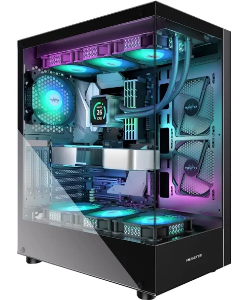 MUSETEX E-ATX Mid Tower Bilgisayar Kasası