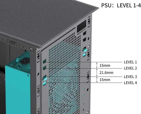 JONSBO D41 MESH SC Siyah ATX Bilgisayar Kasası - 9