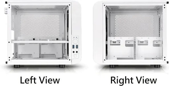 Thermaltake Core V21 SPCC Mikro ATX Mini ITX Cube Oyun Bilgisayarı Kasası - 3