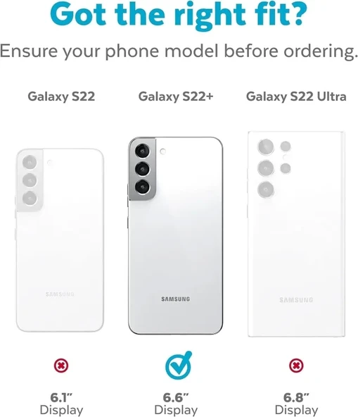 Speck Presidio2 Samsung Galaxy S22+ Kılıf Graphite Grey/Black/Bold Red