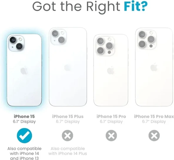 Speck Clear iPhone 15 Kılıfı 6.1 inç