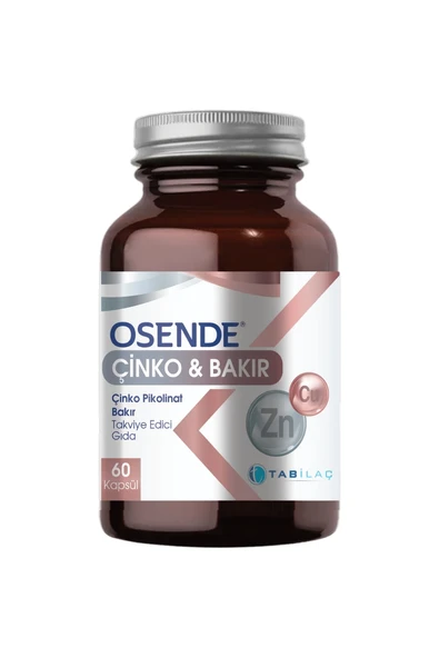 Osende Çinko & Bakır 60 Kapsül