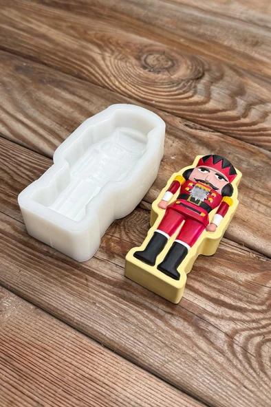 Kurşun Asker 2D Tekli Silikon Mum Kalıbı - Resim 2