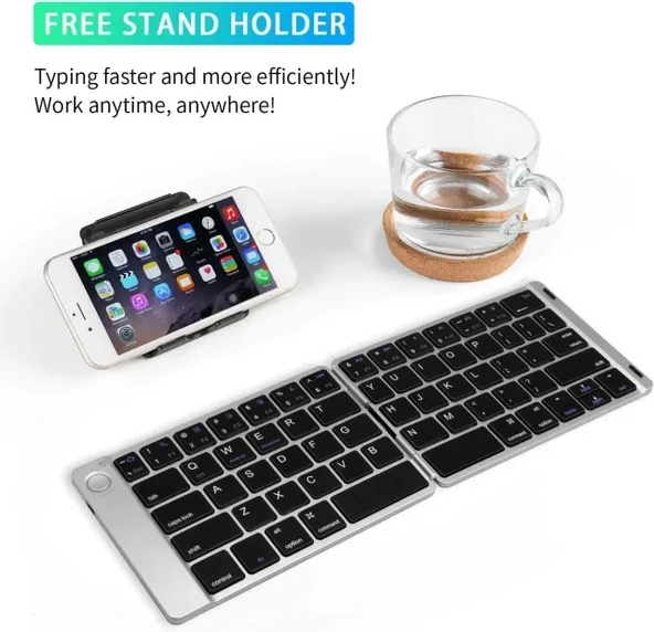Samsers Katlanabilir Bluetooth Klavye (Stand Tutuculu) - 2