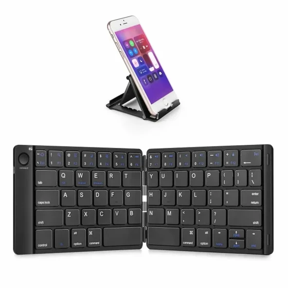 Samsers Katlanabilir Bluetooth Klavye (Stand Tutuculu)