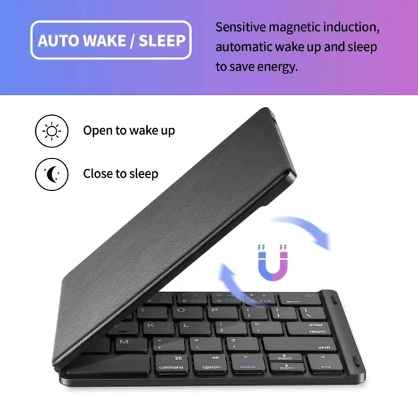 Samsers Katlanabilir Bluetooth Klavye (Stand Tutuculu) - 8