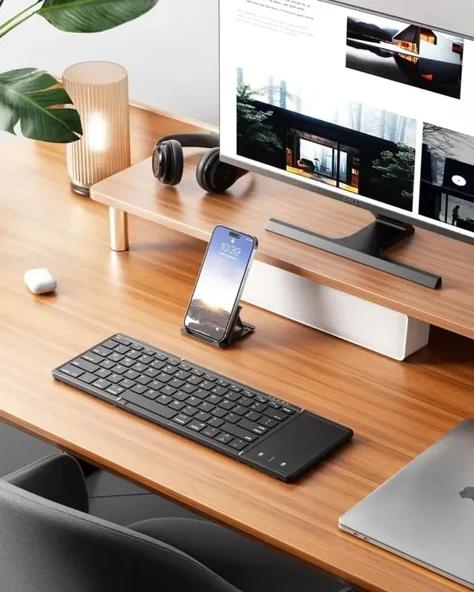 Samsers TouchPadli Katlanabilir Bluetooth Klavye - 7