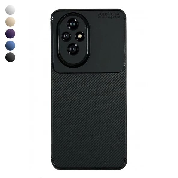 Honor 200 Kılıf Focus Carbon Desen Silikon Kapak