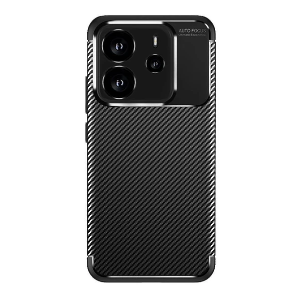 Xiaomi Redmi Note 14 4G Kılıf Focus Carbon Silikon Kapak - 3